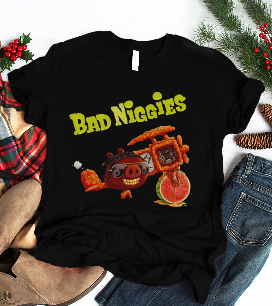 Bad Niggies Angry Birds T-Shirt