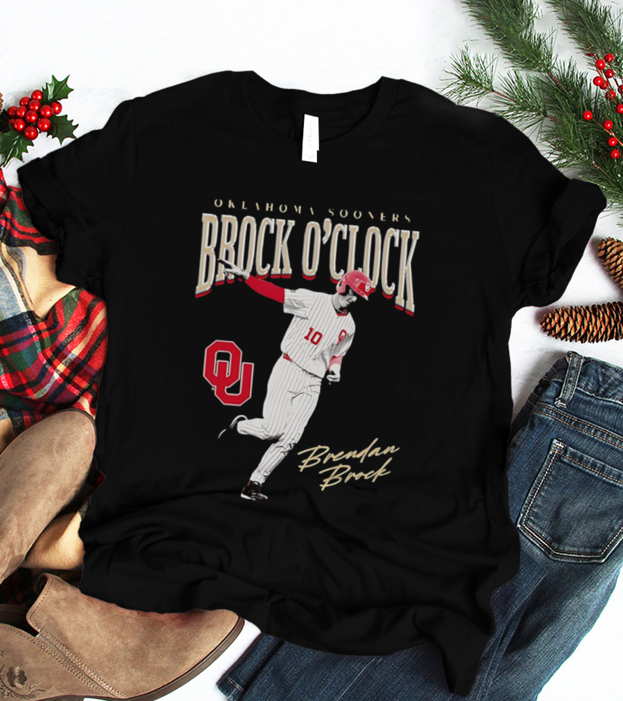 Brendan Brock Oklahoma Sooners Brock O' Baseball T-Shirt