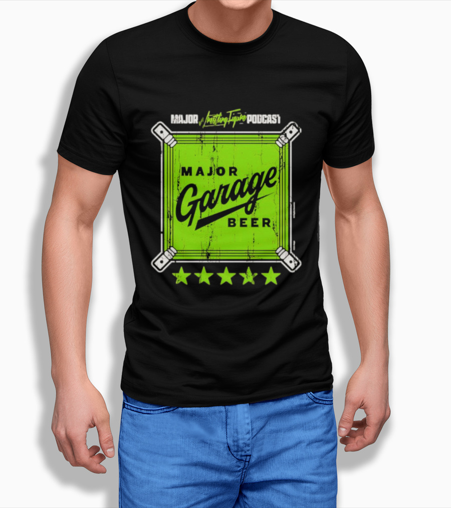 Major Garage Beer Lime 2026 Podcast T-Shirt