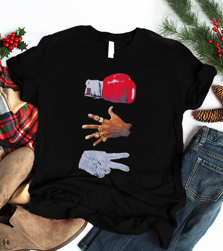 Michael Jordan MJ Jackson Michael Tyson Gloves T-Shirt