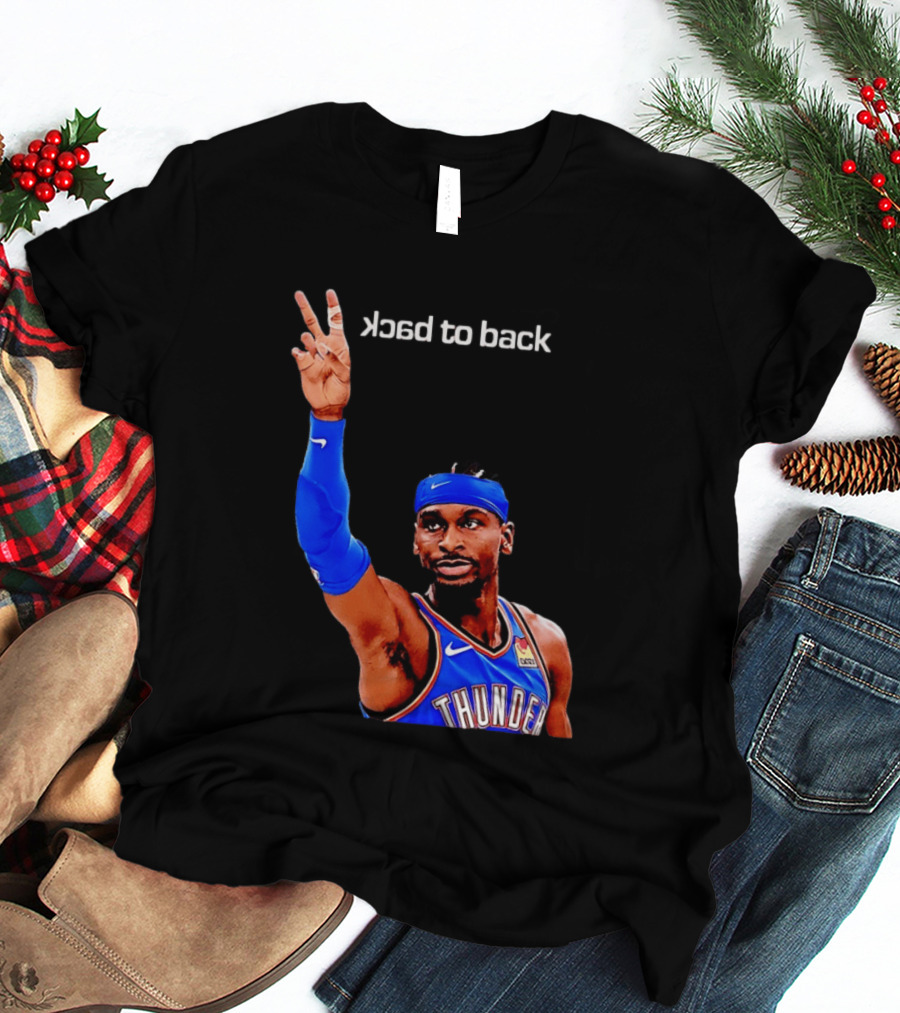 OKC Thunder SGA 2026 Back To Back MVP Shai Gilgeous Alexander T-Shirt