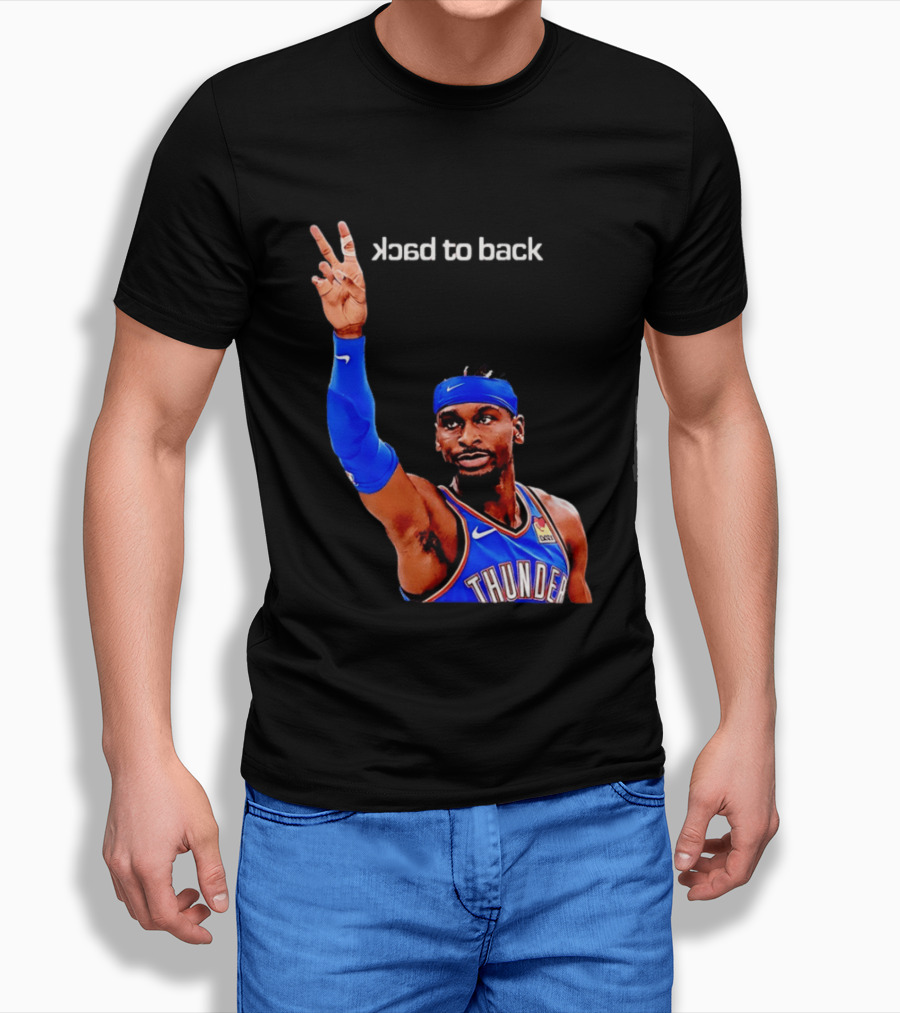 OKC Thunder SGA 2026 Back To Back MVP Shai Gilgeous Alexander T-Shirt