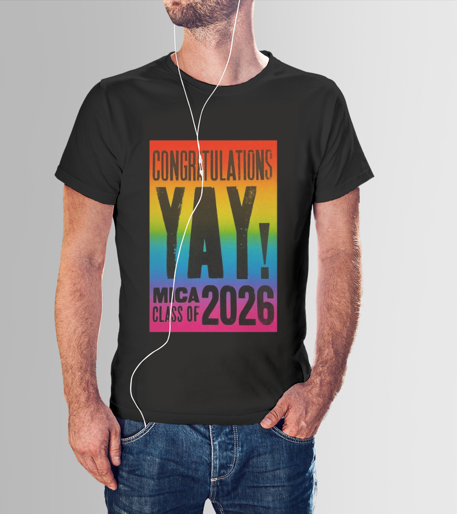 Congratulations Yay Mica Class Of 2026 Rainbow T-Shirt