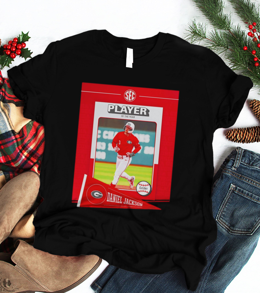 SEC Player Of The Year Daniel Jackson Catcher Georgia 2026 T-Shirt