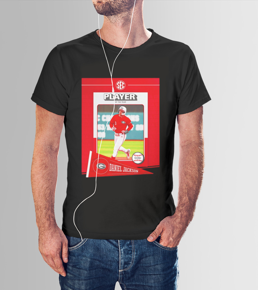 SEC Player Of The Year Daniel Jackson Catcher Georgia 2026 T-Shirt