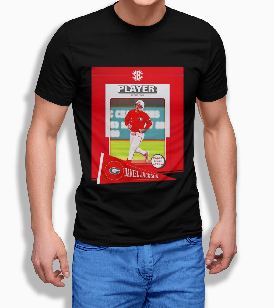 SEC Player Of The Year Daniel Jackson Catcher Georgia 2026 T-Shirt