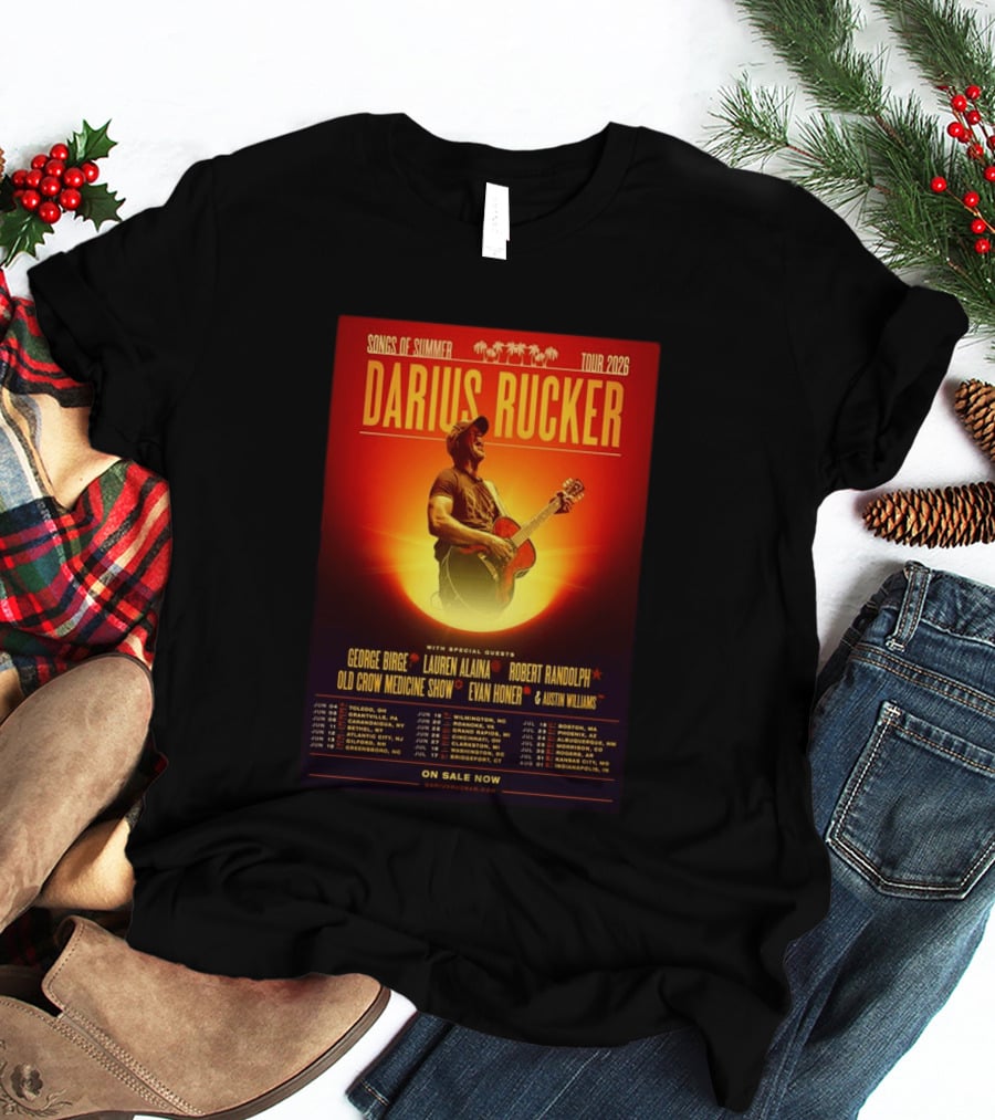 Darius Rucker Songs Of Summer Tour 2026 With Special Guests T-Shirt