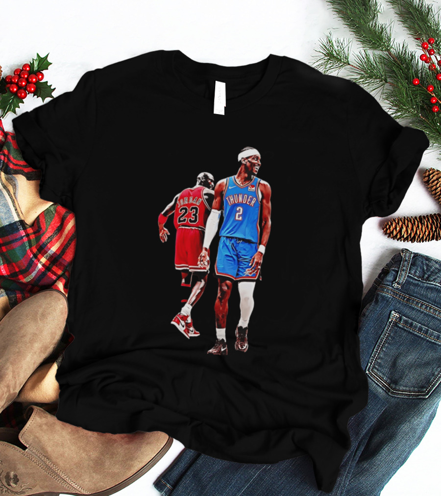 Shai Gilgeous Alexander Thunder Back 2 Back MVP SGA Pay 2026 Jordan 23 OKC T-Shirt