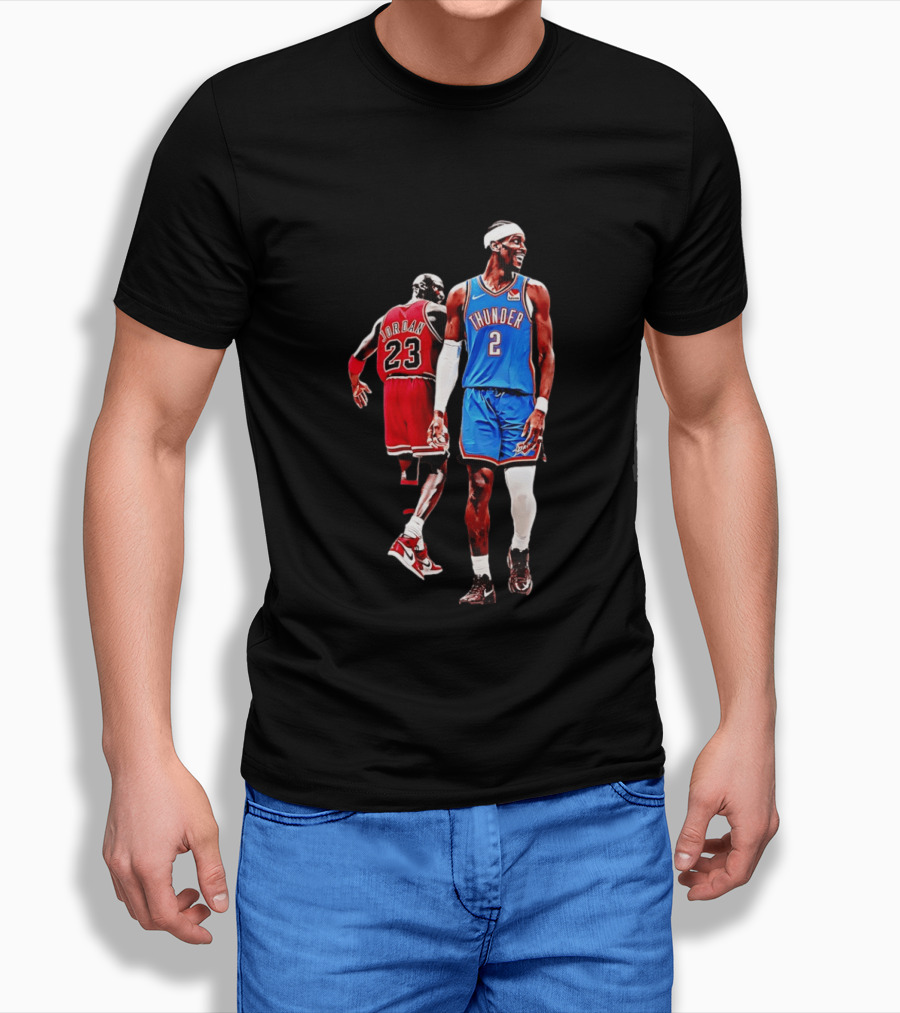 Shai Gilgeous Alexander Thunder Back 2 Back MVP SGA Pay 2026 Jordan 23 OKC T-Shirt
