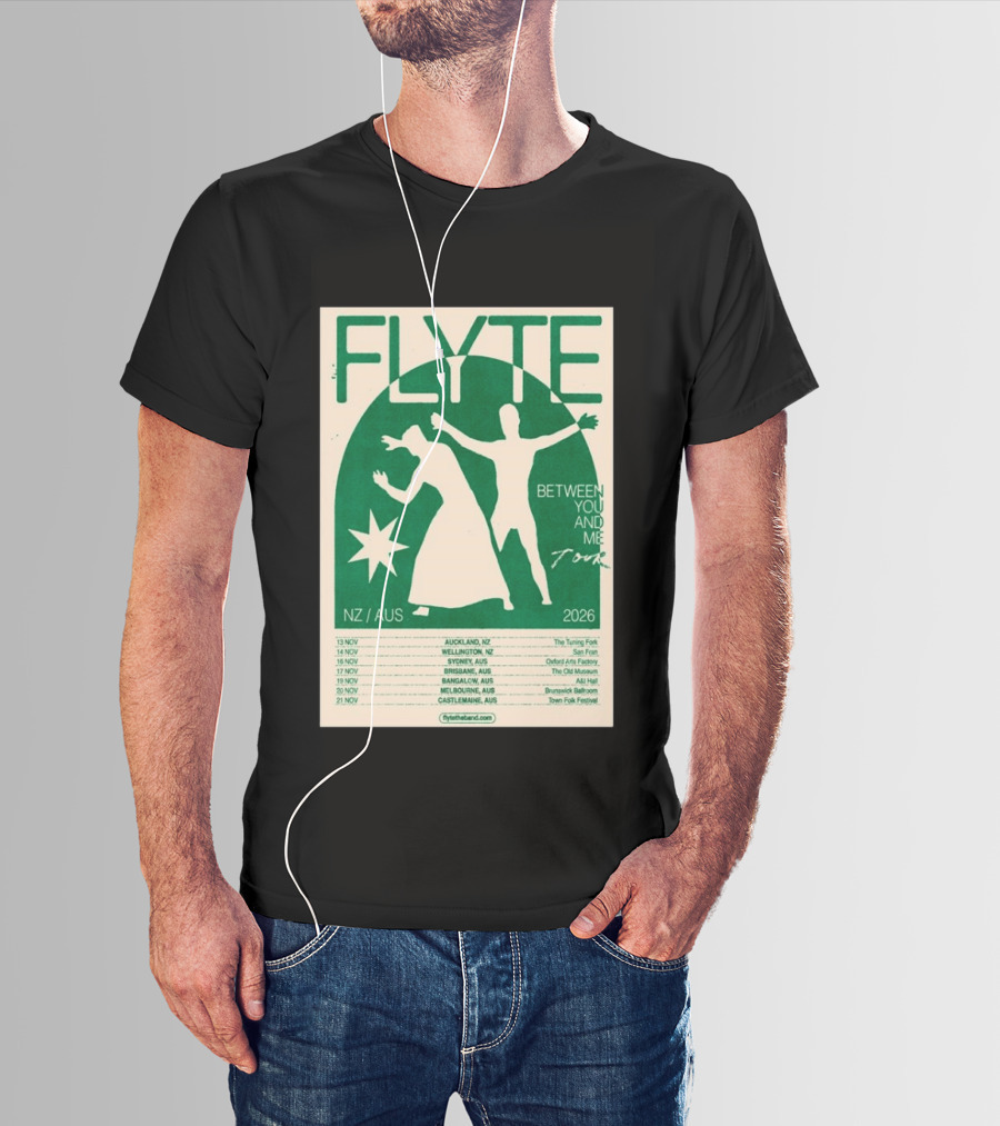 Flyte Between You And Me Tour NZ AUS 2026 T-Shirt