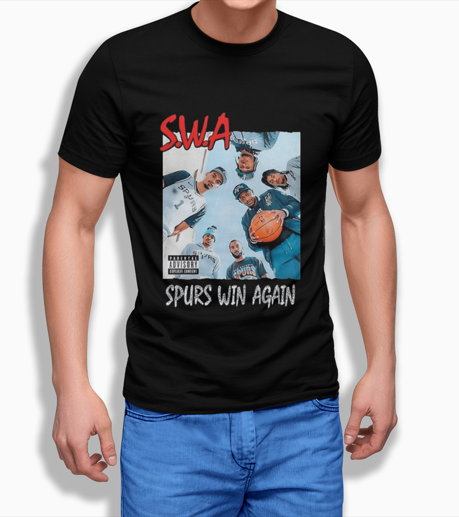 SWA Spurs Win Again San Antonio Spurs Straight Outta Compton T-Shirt