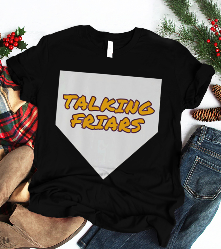 Talking Friars 2026 Baseball Home Plate Marker T-Shirt