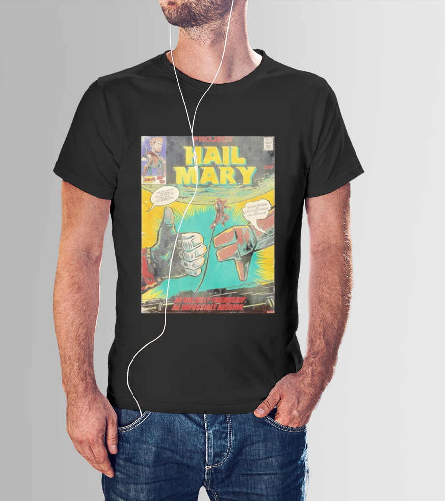 Project Hail Mary Comic Cover An Unlikely Friendship An Impossible Mission T-Shirt
