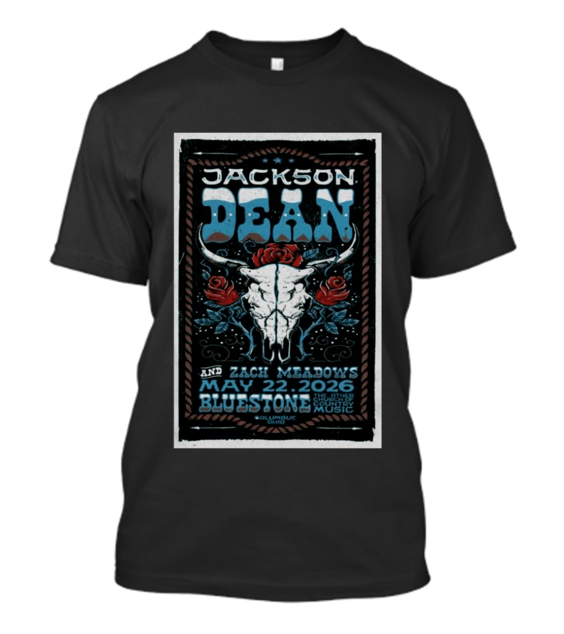 Jackson Dean And Zach Meadows Concert Columbus May 22 2026 Bluestone T-Shirt