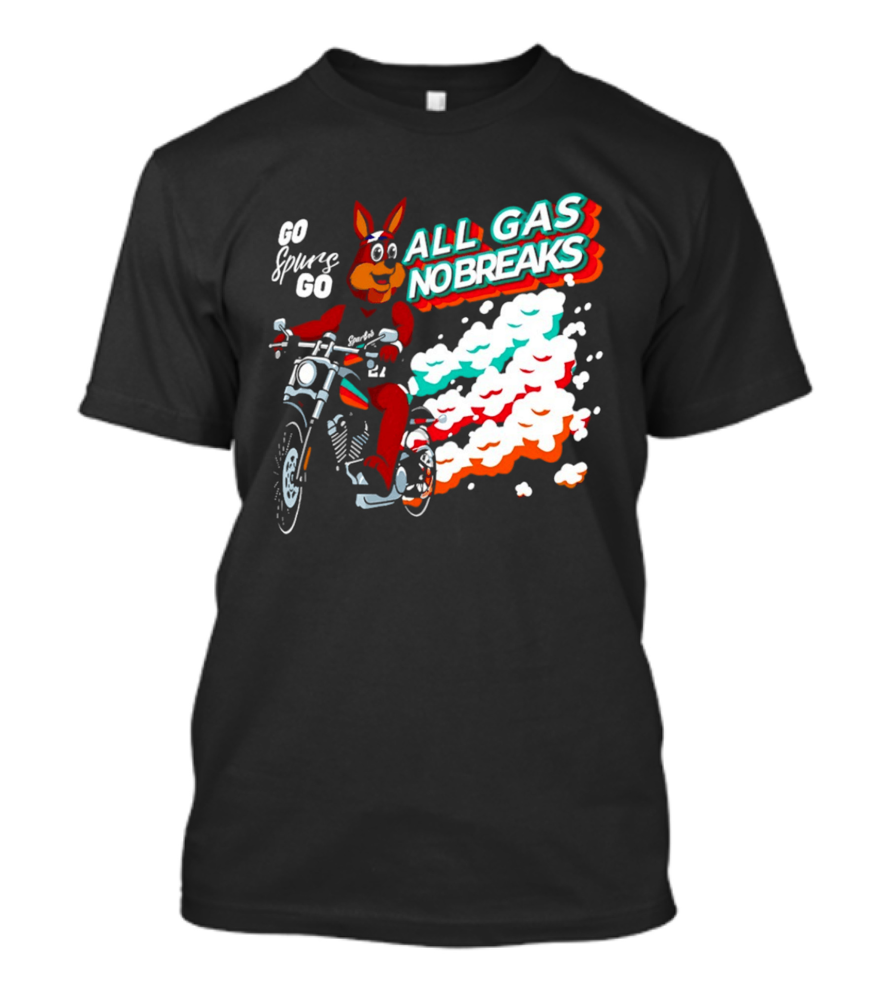 San Antonio Spurs Coyote Go Spurs Go All Gas No Breaks T-Shirt