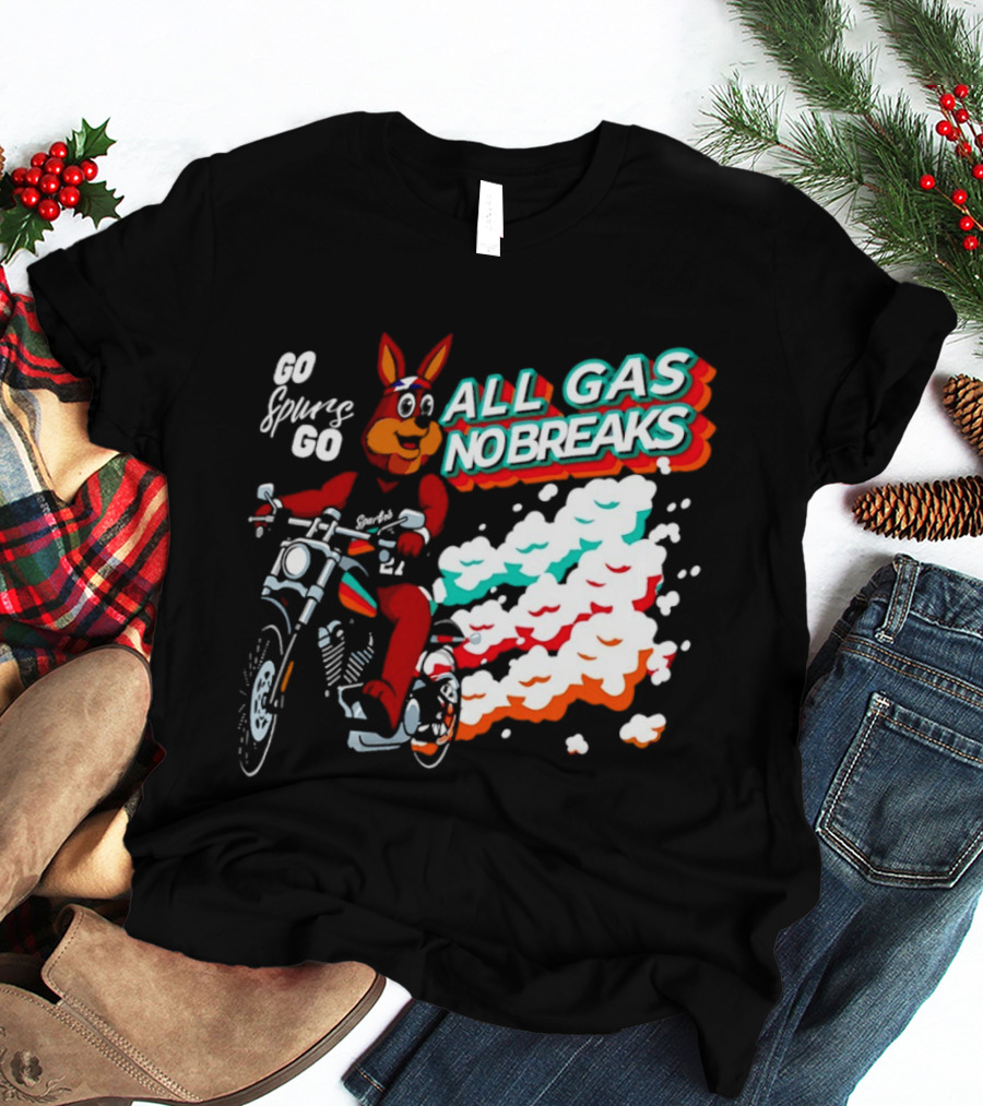 San Antonio Spurs Coyote Go Spurs Go All Gas No Breaks T-Shirt