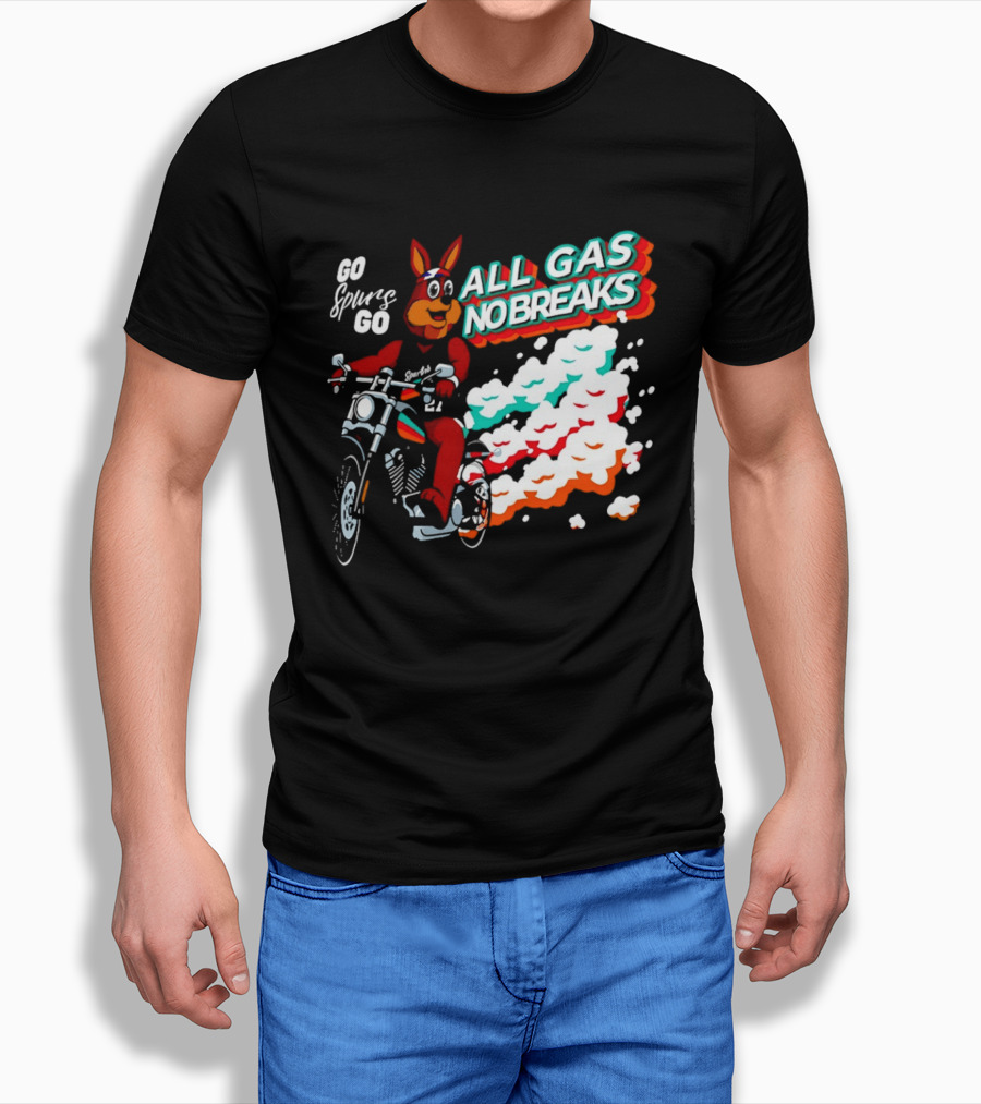 San Antonio Spurs Coyote Go Spurs Go All Gas No Breaks T-Shirt