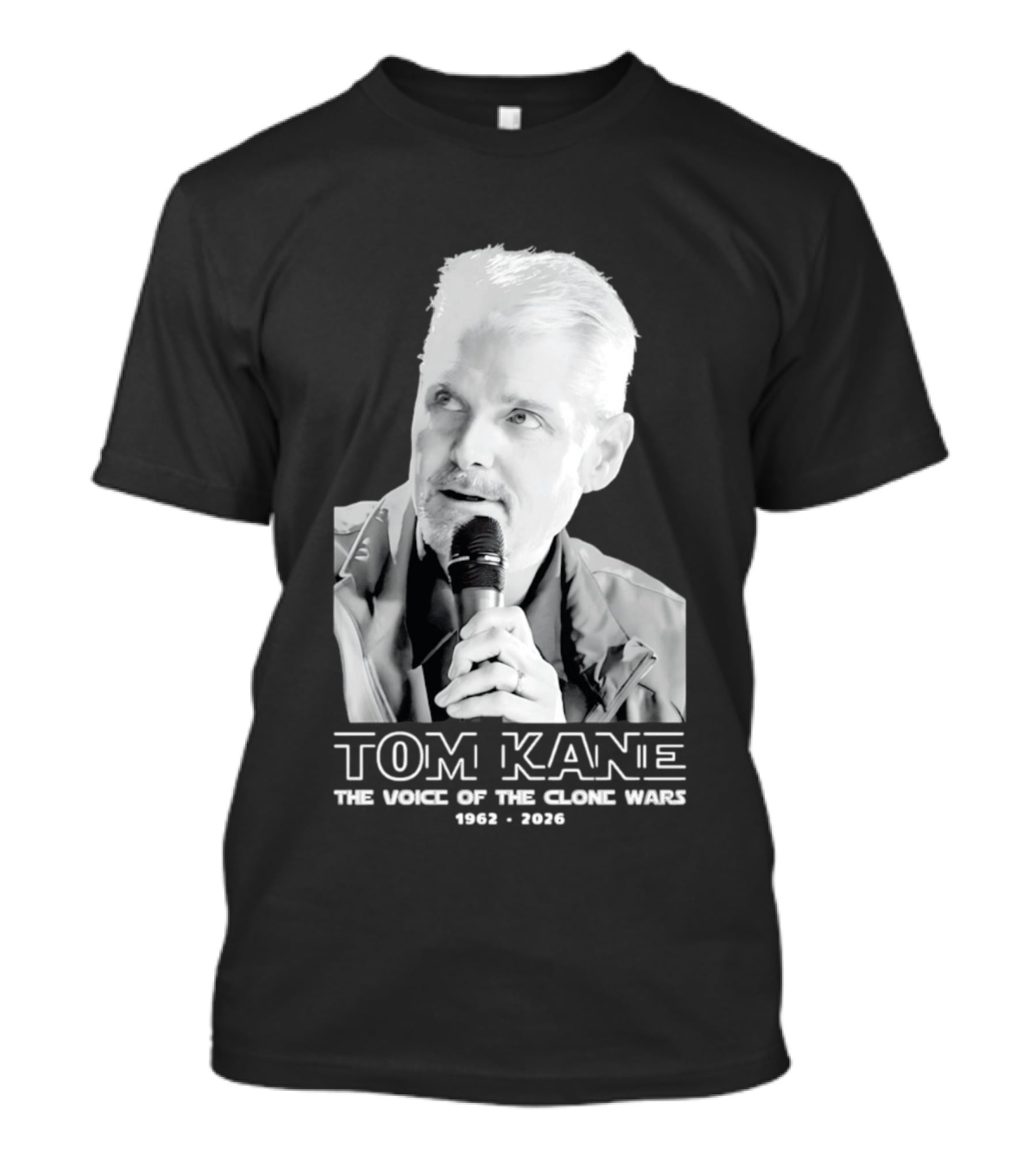 Tom Kane The Voice Of The Clone Wars 1962 2021 Memorial T-Shirt