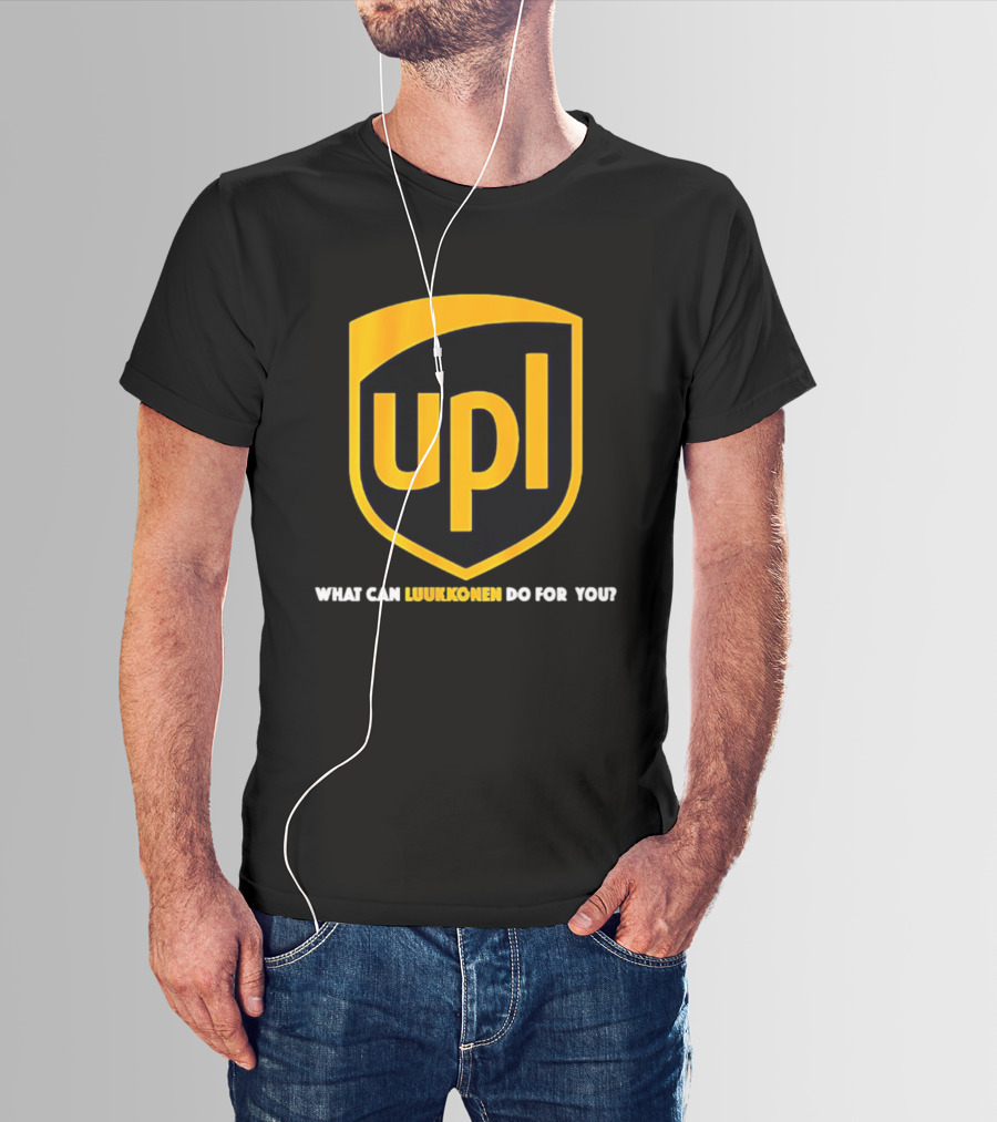 Ukko Pekka Luukkonen UPL What Can Luukkonen Do For You Shield T-Shirt