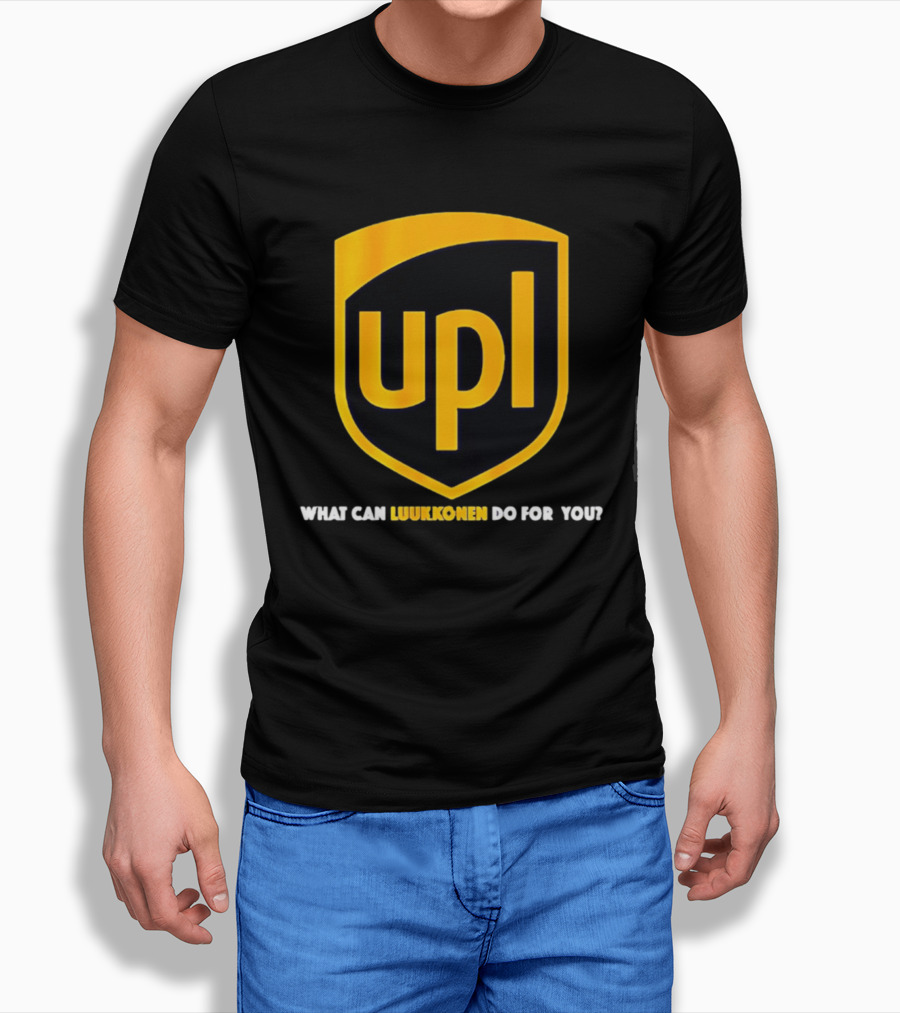 Ukko Pekka Luukkonen UPL What Can Luukkonen Do For You Shield T-Shirt