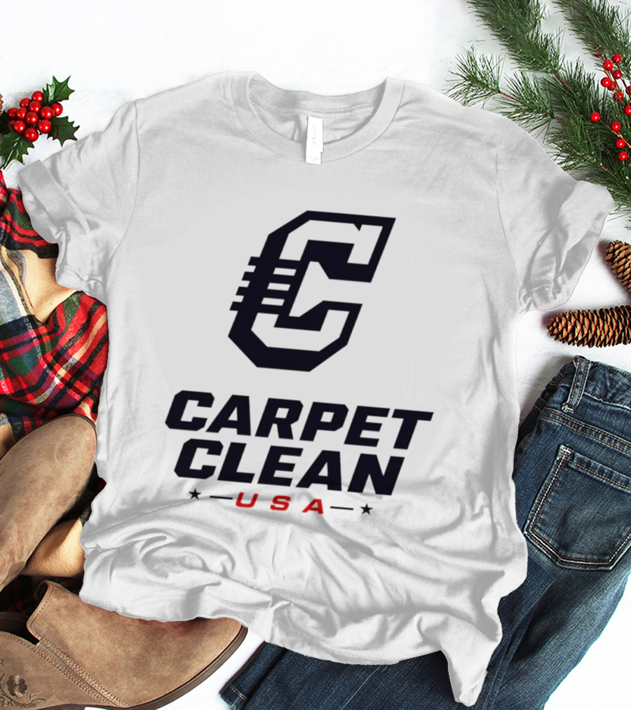 Carpet Clean USA C Logo Bold Lettering T-Shirt