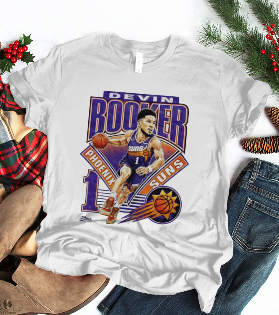 Devin Booker Phoenix Suns Basketball Number 1 Jersey T-Shirt