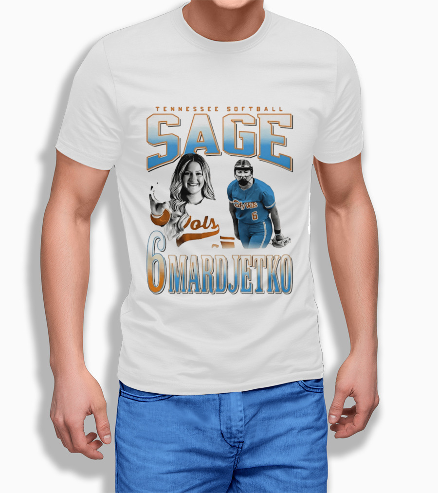 Tennessee Softball Sage Mardjetko 6 Lady Vols T-Shirt