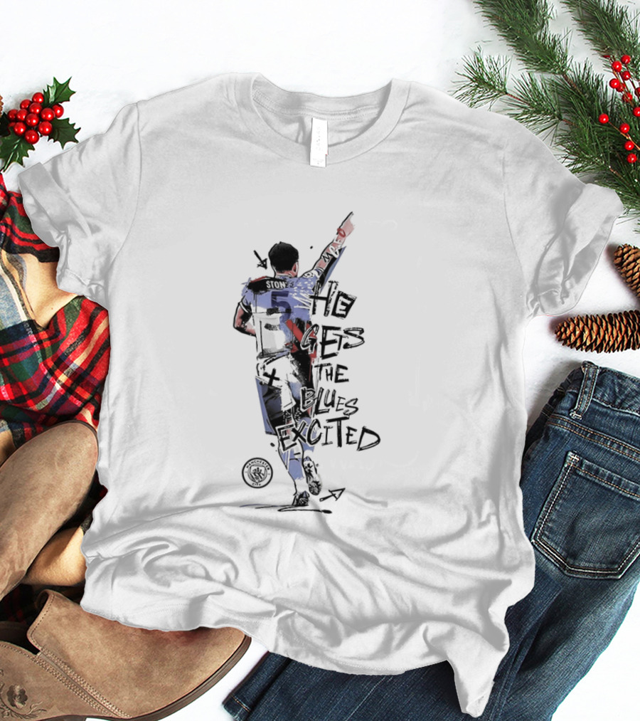 Stones He Gets The Blues Excited Soccer T-Shirt