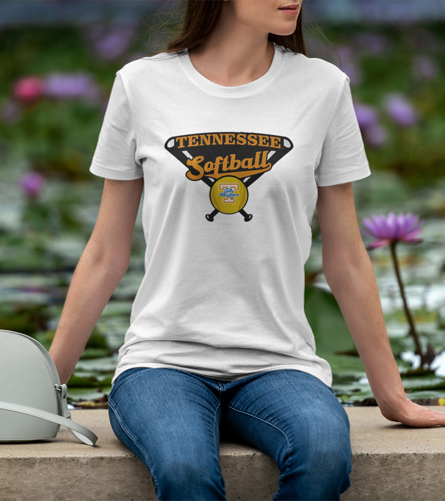 Tennessee Lady Volunteers Softball Crossed Bats T-Shirt