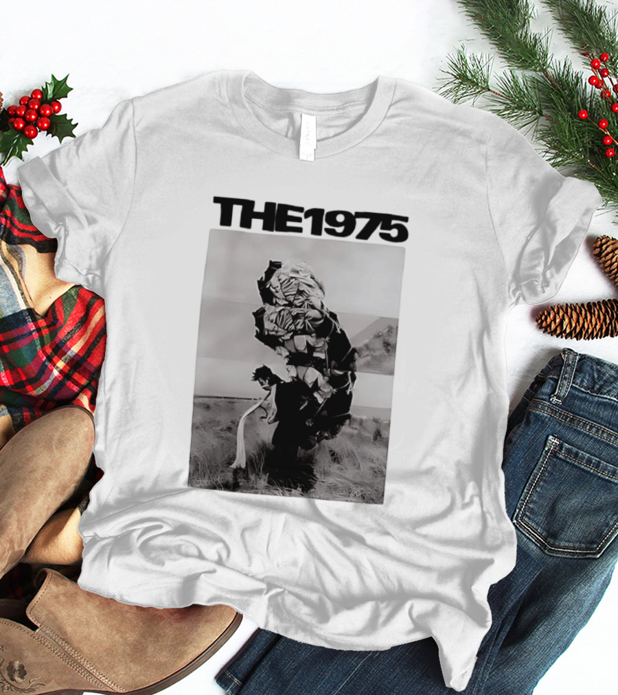 The 1975 Abstract Monochrome Figure And Floral Compilation T-Shirt