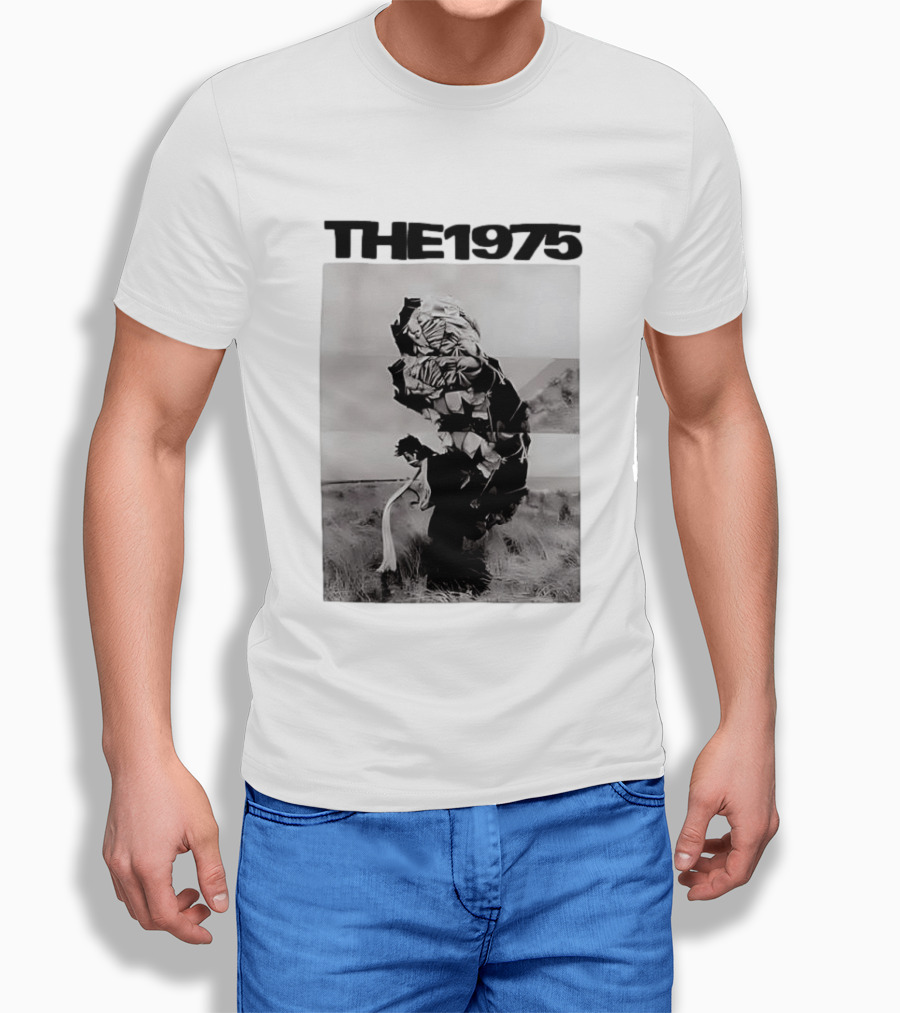 The 1975 Abstract Monochrome Figure And Floral Compilation T-Shirt