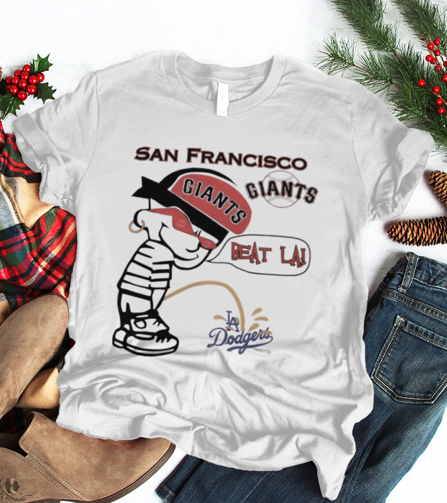 San Francisco Giants Beat LA Dodgers Peanuts T-Shirt