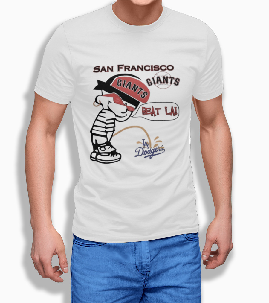 San Francisco Giants Beat LA Dodgers Peanuts T-Shirt