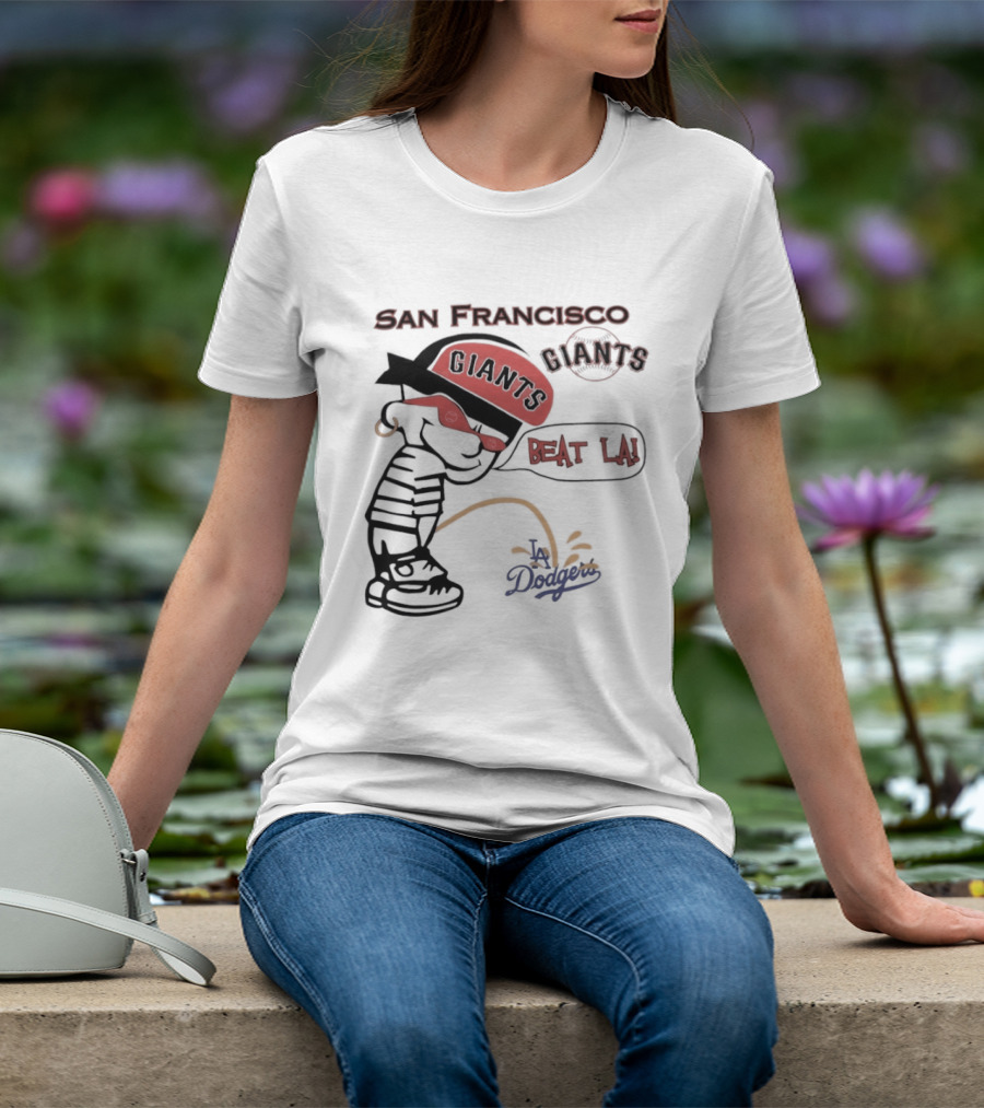 San Francisco Giants Beat LA Dodgers Peanuts T-Shirt