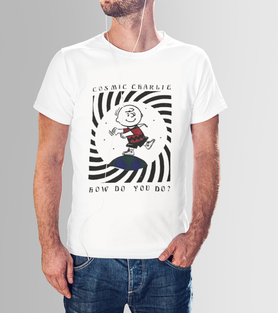 Cosmic Charlie Brown Peanuts How Do You Do Planet Dance T-Shirt