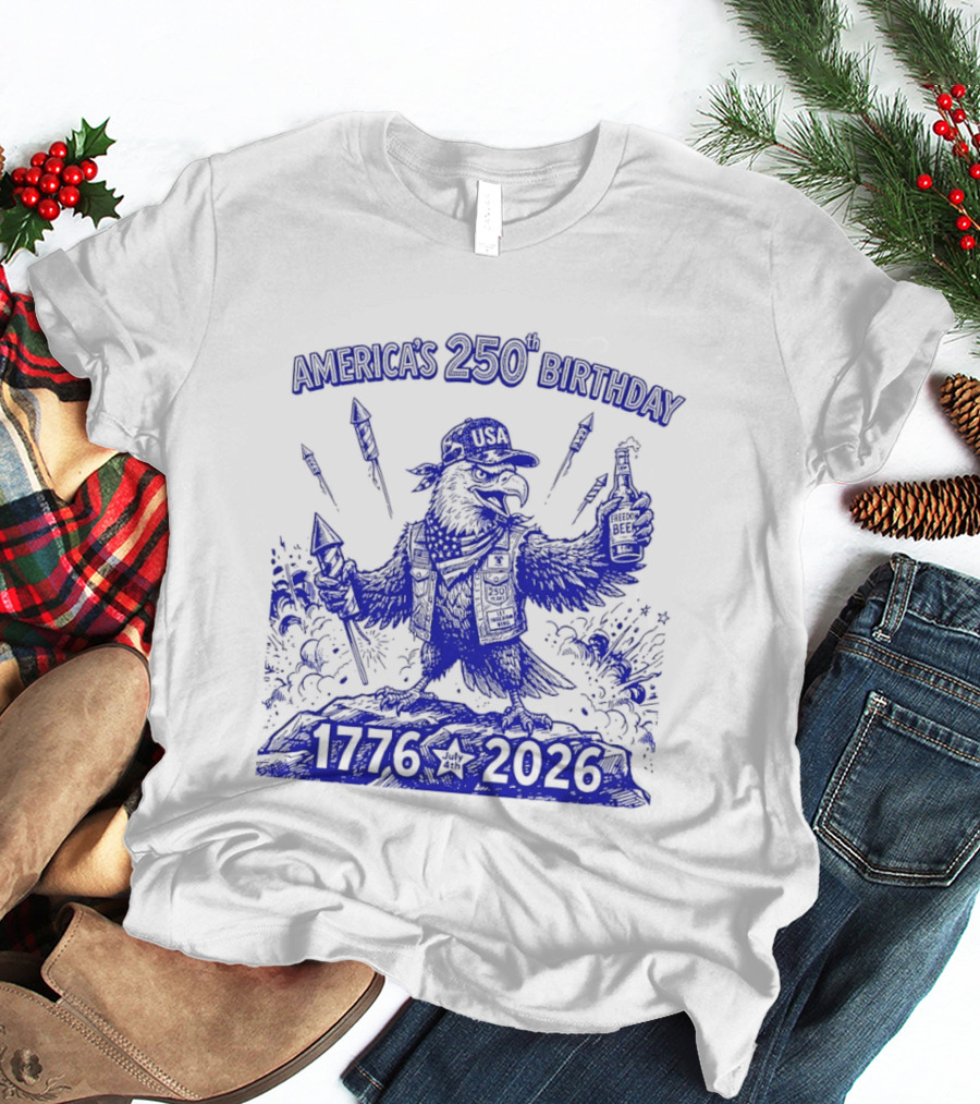 America's 250th Birthday Semiquincentennial Eagle 1776 2026 T-Shirt