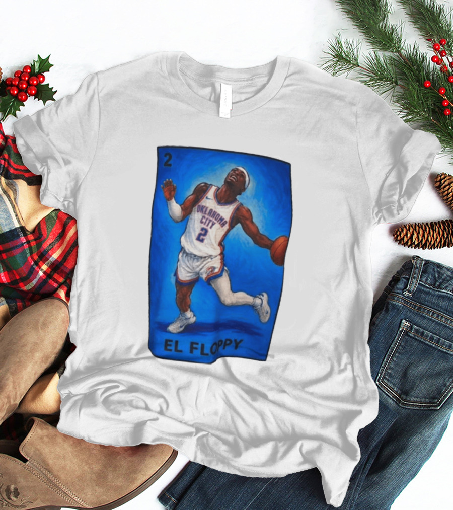 Shai Gilgeous Alexander Oklahoma City 2 El Floppy Basketball T-Shirt