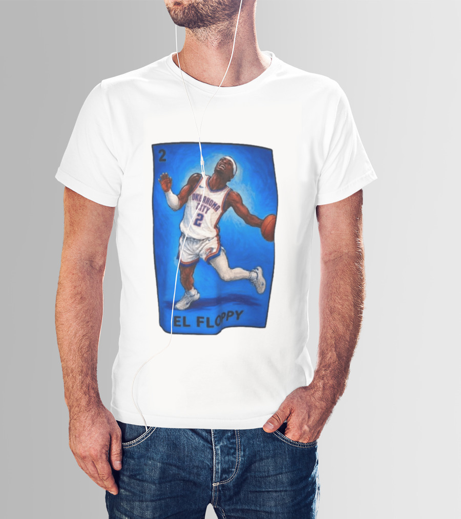 Shai Gilgeous Alexander Oklahoma City 2 El Floppy Basketball T-Shirt
