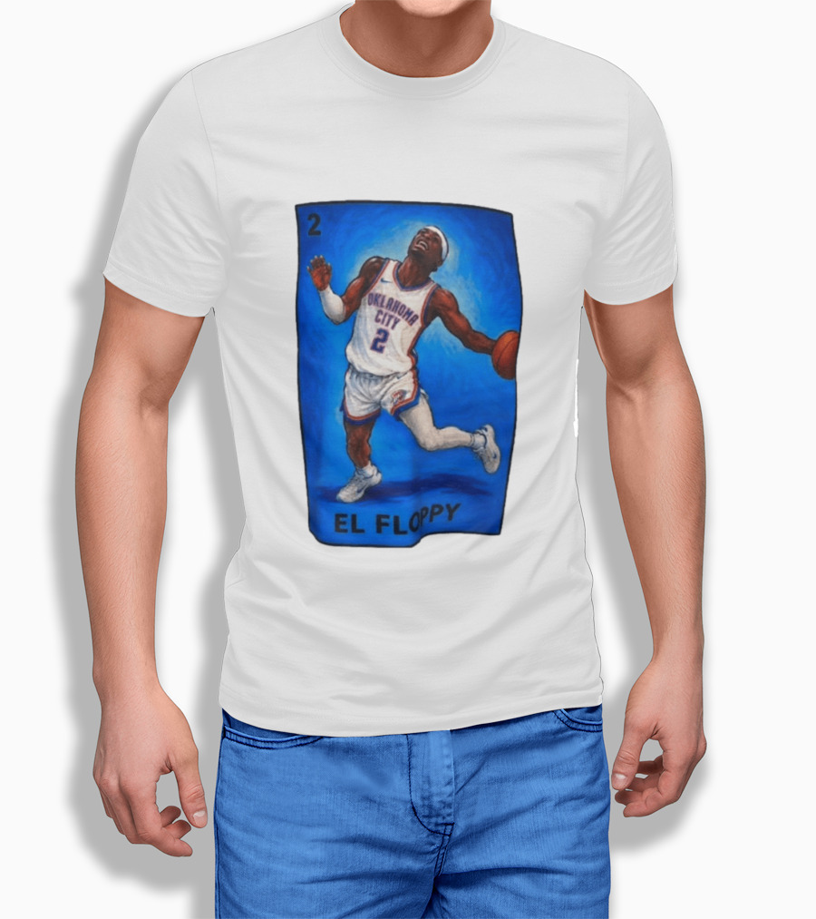 Shai Gilgeous Alexander Oklahoma City 2 El Floppy Basketball T-Shirt