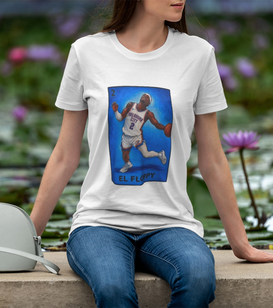 Shai Gilgeous Alexander Oklahoma City 2 El Floppy Basketball T-Shirt