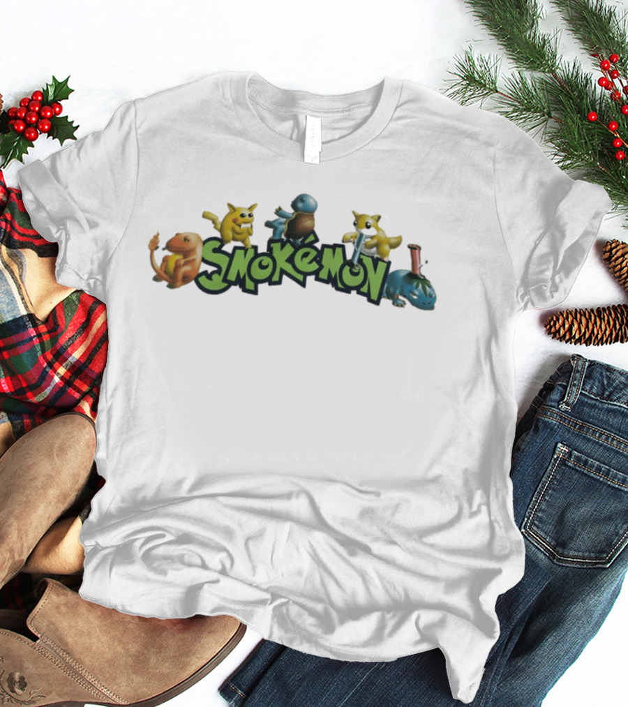 Smokemon Pokémon Funny Parody Characters 420 T-Shirt