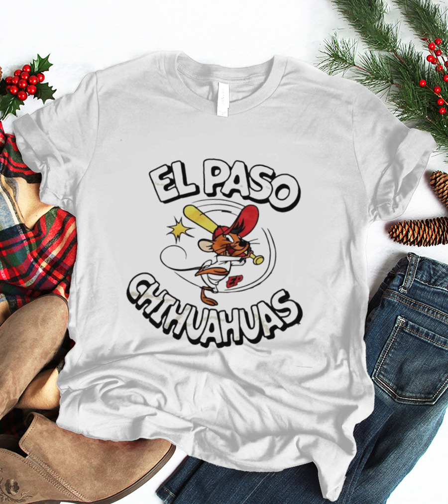 El Paso Chihuahuas Speedy Gonzales Baseball Cartoon T-Shirt