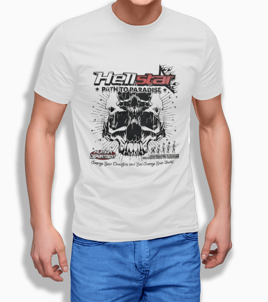 Hellstar Path To Paradise Skulls And Stars Power T-Shirt
