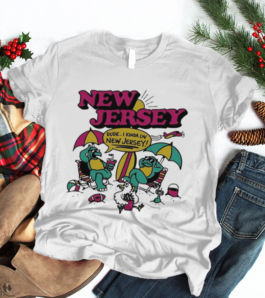 New Jersey Dude I Kinda Luv Beach Vibes With Beach Animals T-Shirt