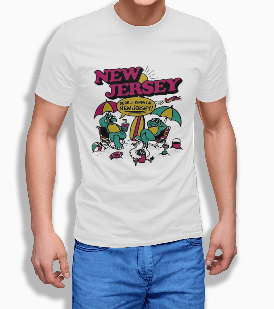 New Jersey Dude I Kinda Luv Beach Vibes With Beach Animals T-Shirt