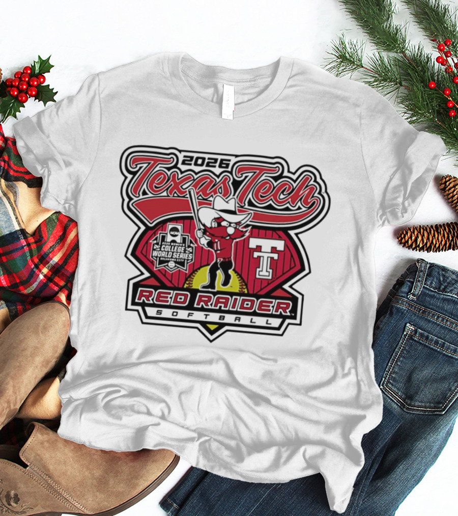 2026 Texas Tech Red Raider Softball WCWS Send It T-Shirt