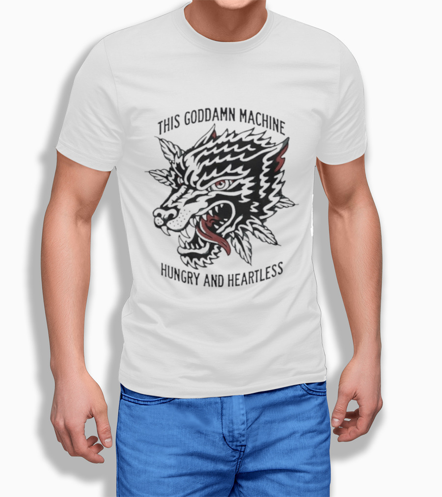 The Wonder Years This Goddamn Machine Wolf Head Hungry And Heartless T-Shirt