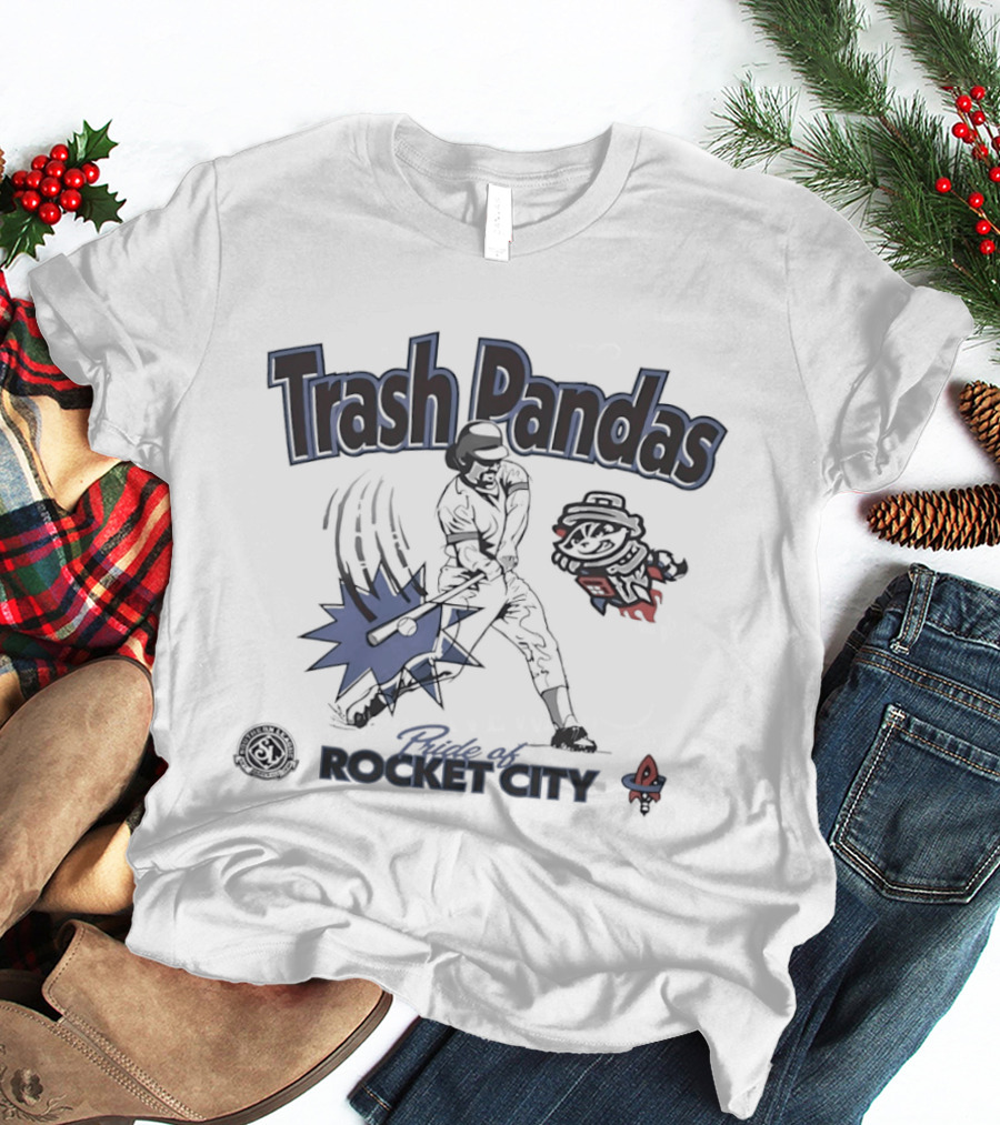 Trash Pandas Pride Of Rocket City Southern League Baseball Batter T-Shirt