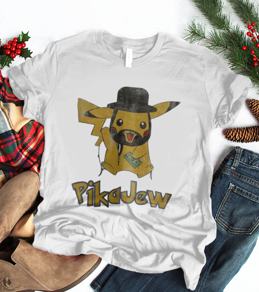 Pikachu PikaJew Meme Wearing Hat And Holding Money T-Shirt