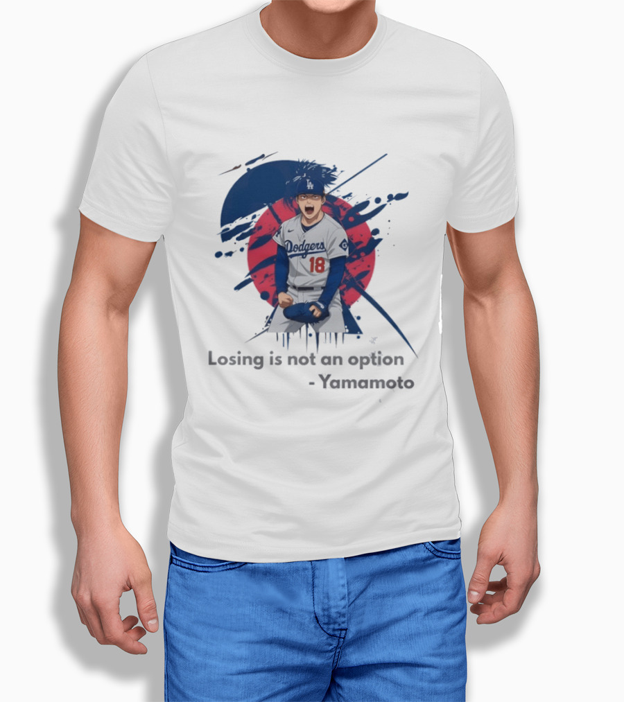 Yoshinobu Yamamoto Dodgers Anime Style Los Angeles Baseball Winning Mindset T-Shirt